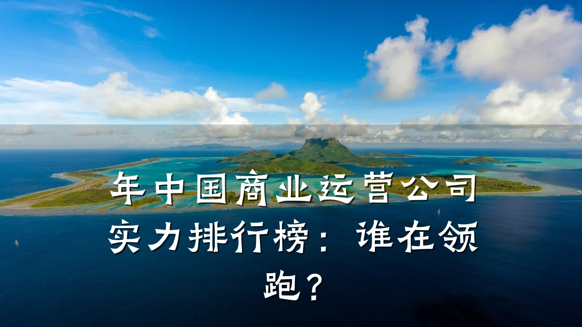 年中国商业运营公司实力排行榜:谁在领跑?