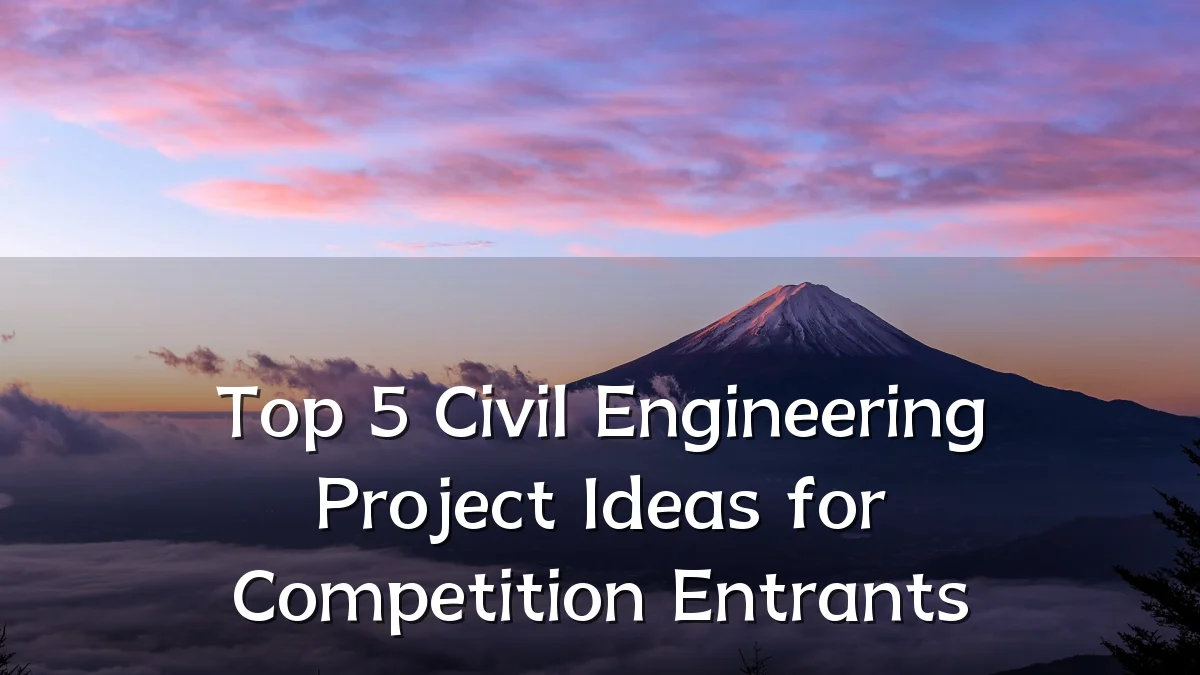 Top 5 Civil Engineering Project Ideas for Competition Entrants