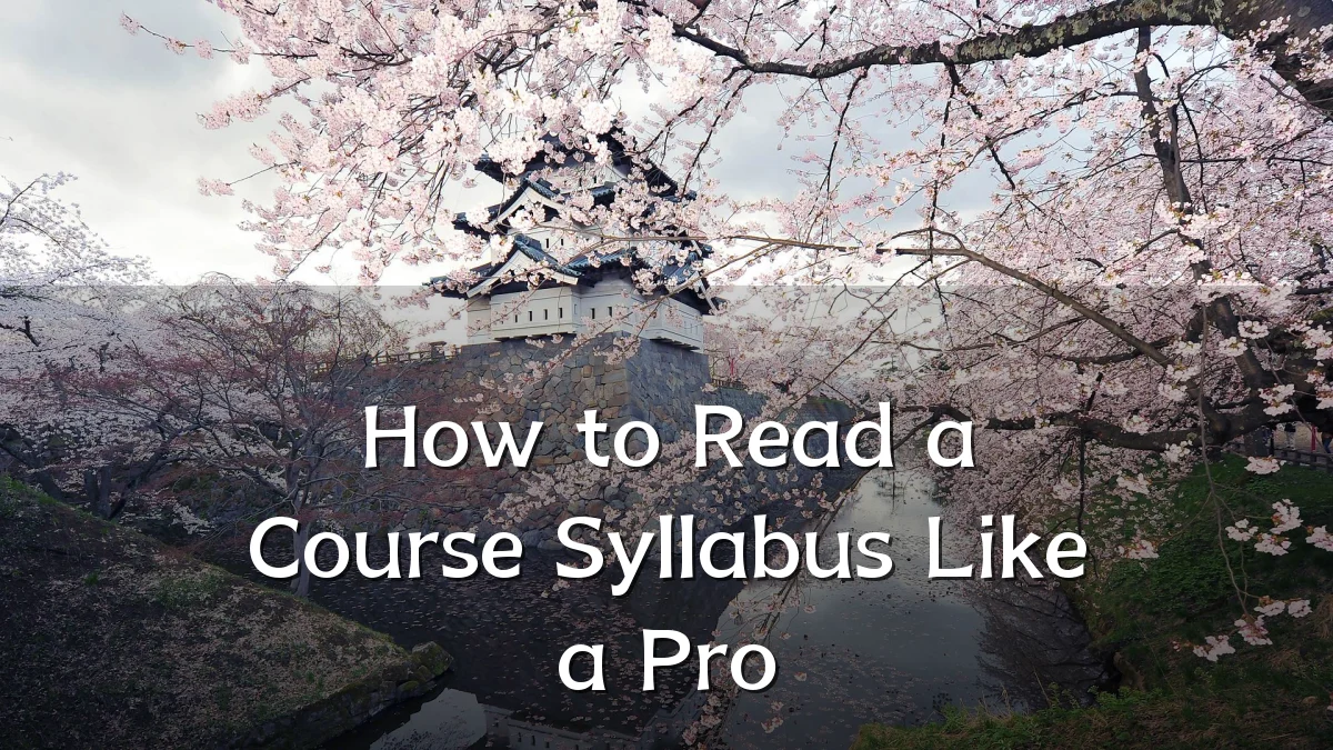 How to Read a Course Syllabus Like a Pro