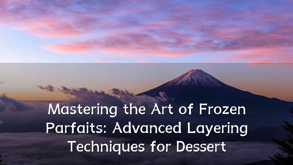 Mastering the Art of Frozen Parfaits: Advanced Layering Techniques for Dessert