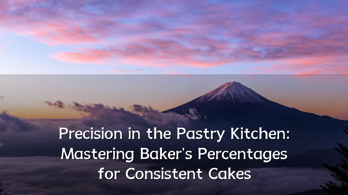 Precision in the Pastry Kitchen: Mastering Baker's Percentages for Consistent Cakes