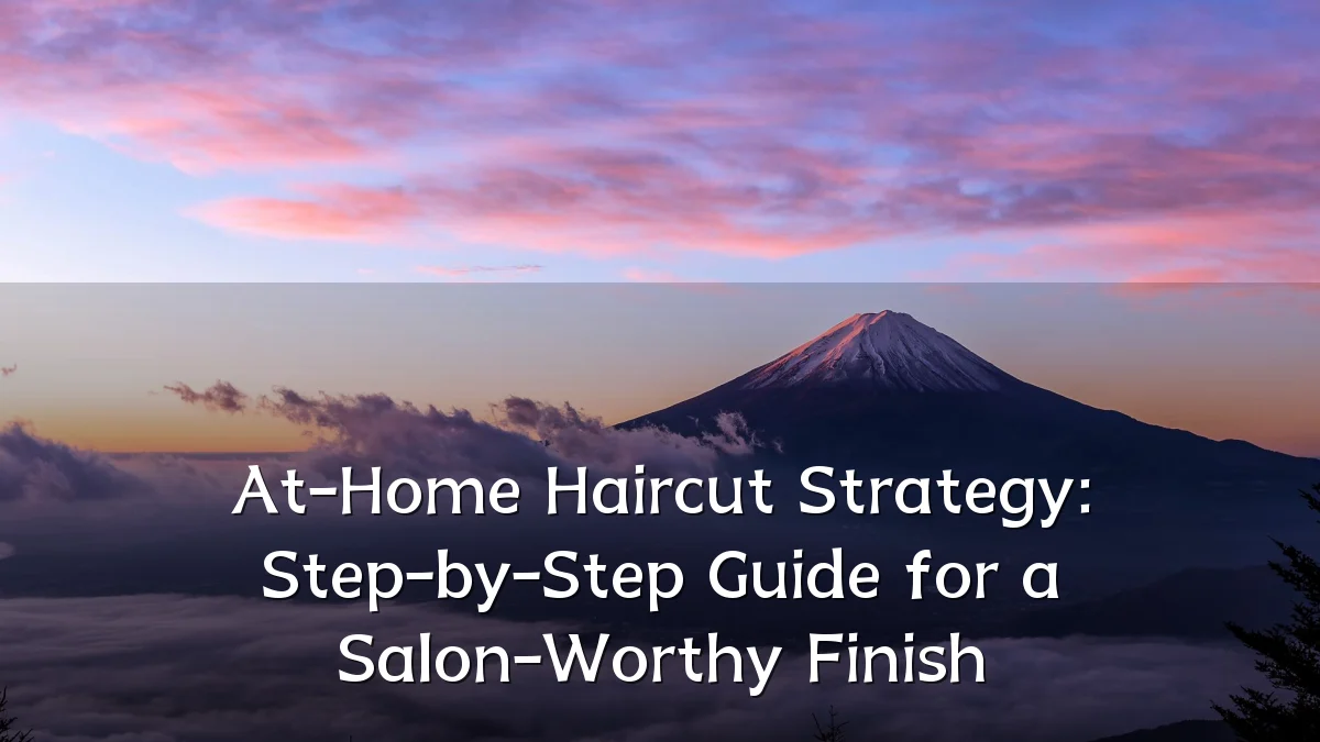 At-Home Haircut Strategy: Step-by-Step Guide for a Salon-Worthy Finish