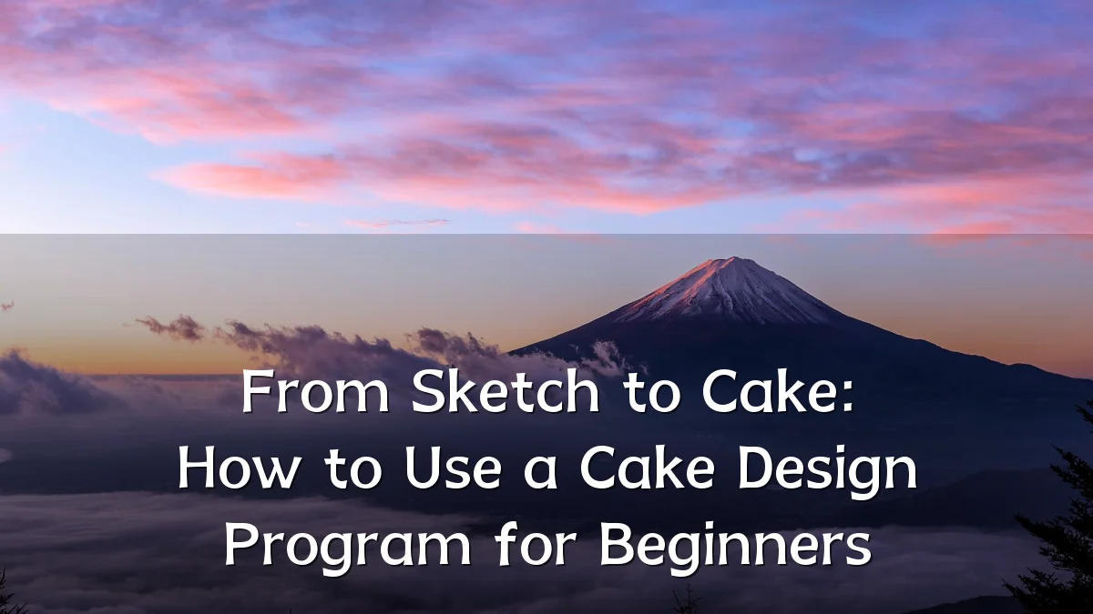 From Sketch to Cake: How to Use a Cake Design Program for Beginners