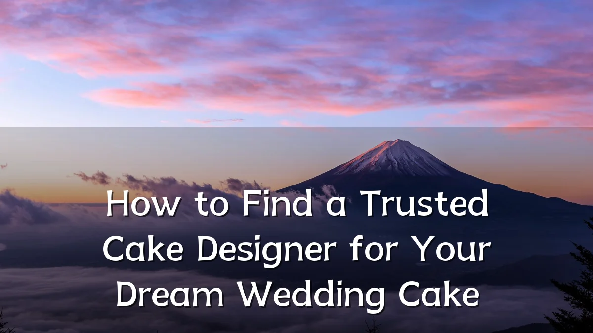 How to Find a Trusted Cake Designer for Your Dream Wedding Cake