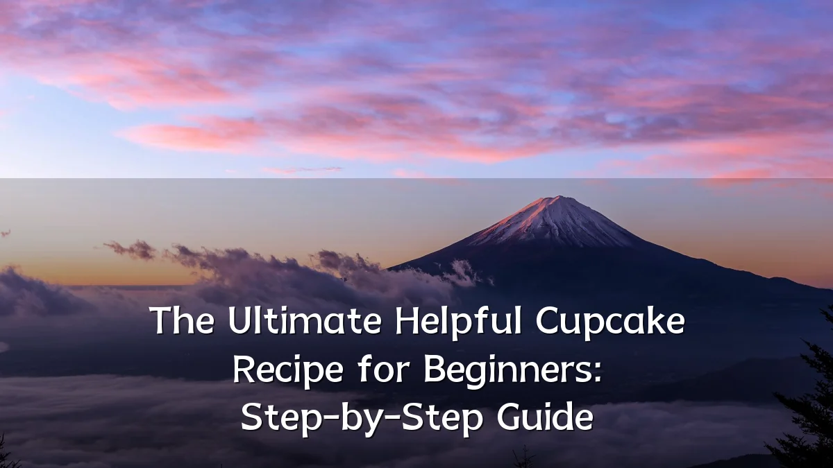The Ultimate Helpful Cupcake Recipe for Beginners: Step-by-Step Guide