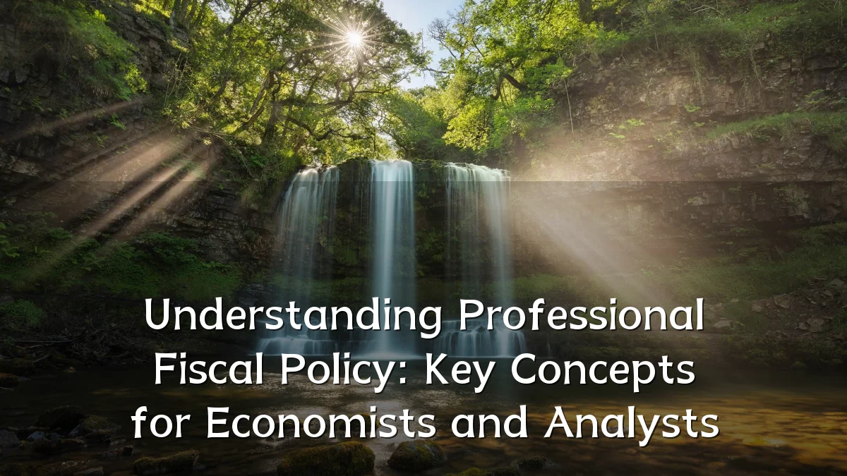 Understanding Professional Fiscal Policy: Key Concepts for Economists and Analysts